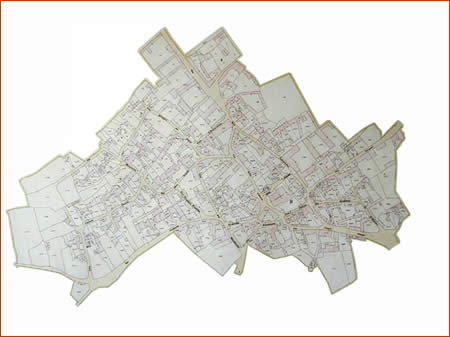 Mappa del comune di Ussana (CA)
